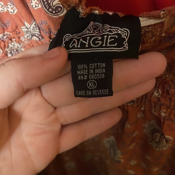 Paisley Brown Short Dress - Picture 2 of 2